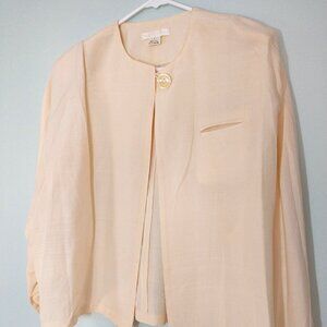 NWOT Nancy Adams Silk Jacket Size 8